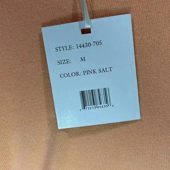 SIONI MILANO LONG SLEEVE CORAL SWEATER WITH FLUTTER LEAF DETAIL - Picture 7 of 7